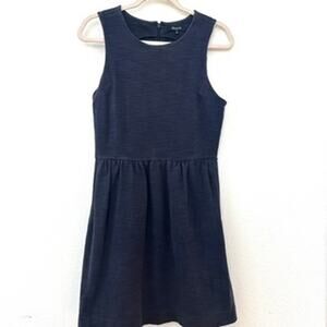 Madewell Sleeveless Fit & Flare Dress in Navy, Size M, Excellent Condition